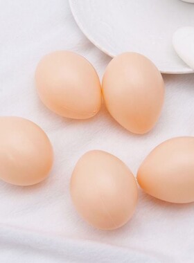 5PCS Plastic Fake Chicken Egg Poultry Layer Coop Hatching Si