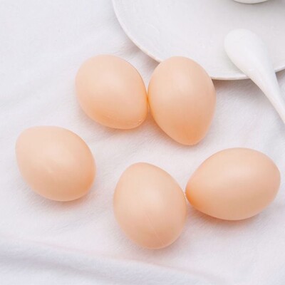 5PCS Plastic Fake Chicken Egg Poultry Layer Coop Hatching Si