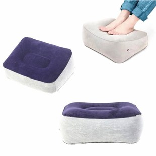 Soft Footrest Pillow PVC Inflatable Foot Rest Travel Pillow