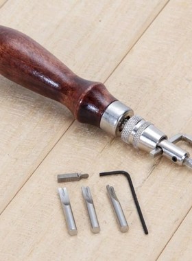 5 in 1 Steel Leather Tools Adjustable Stitching Groover Crea