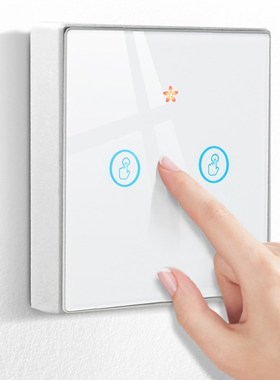 Tempered Glass Panel WiFi Touching Switch 433Mhz Wireless R