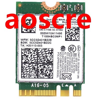 for Lenovo T440 X240 Y40 Y70 Y50 7260AC Wireless Network Car