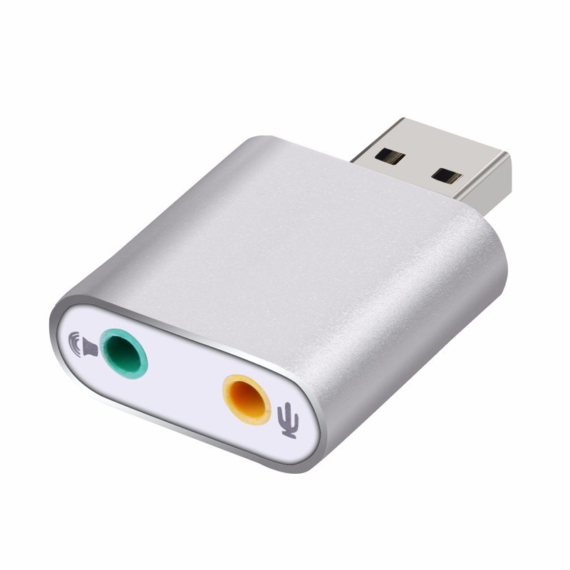 hot-USB External Stereo Sound Adapter 适用于 Windows and Mac