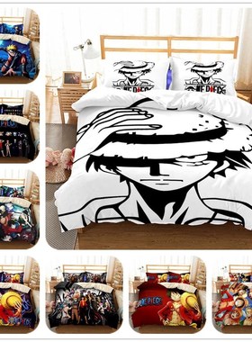 ONE Piece Japan Anime Game Summer Bed Pillowcases Quilt Duve