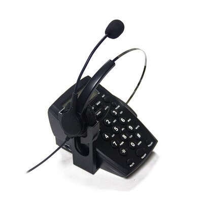 Corded Headset Telephone Hands Free Noise Cancelling Telepho