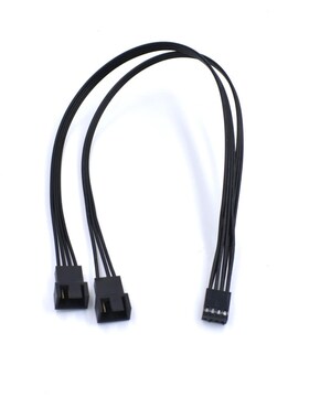 4-Pin PWM Fan Power Supply Cable 1 to 2 Splitter Power Exten