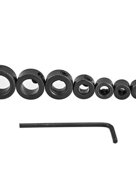 7pcs Woodworking Drill Locator Drill Bit Depth Stop Collars