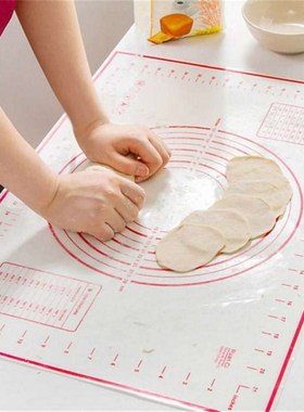 Nonstick Food Grade Slicone Knead Dough Rolling Mat Dual Sca