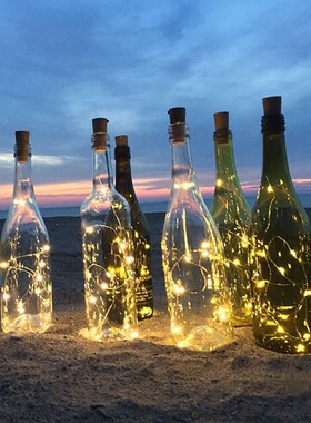 2M LED String Lights Garland Copper Wire Cork String Fairy L