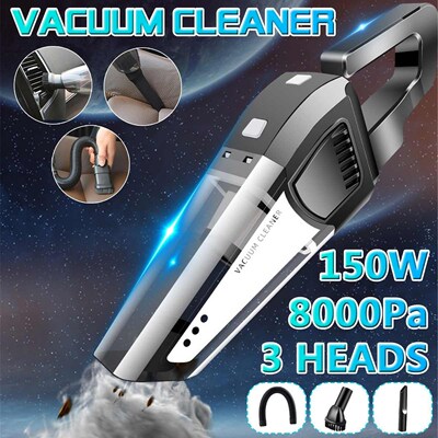 150W Suction Portable Vacuum Cleaner For Car Low Noise Hand
