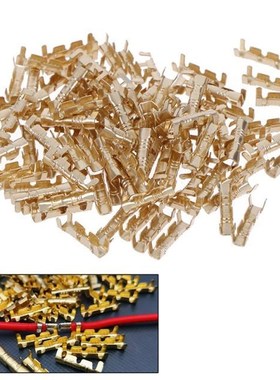 HUXUAN 100Pcs Brass Copper 0.5-1.5mm Square Millimeter Crimp