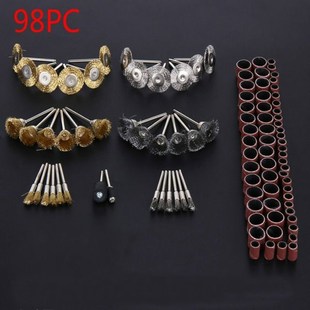 Steel Wire Pen Cup Brushes Set Accessories For Dremel Rotary