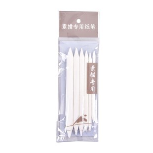 6pcs/set Blending Smudge Stump Stick Tortillon Sketch Art Wh