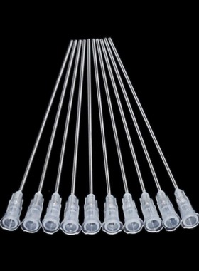 10pcs/Set 100MM White Stainless Steel Blunt Dispensing Needl