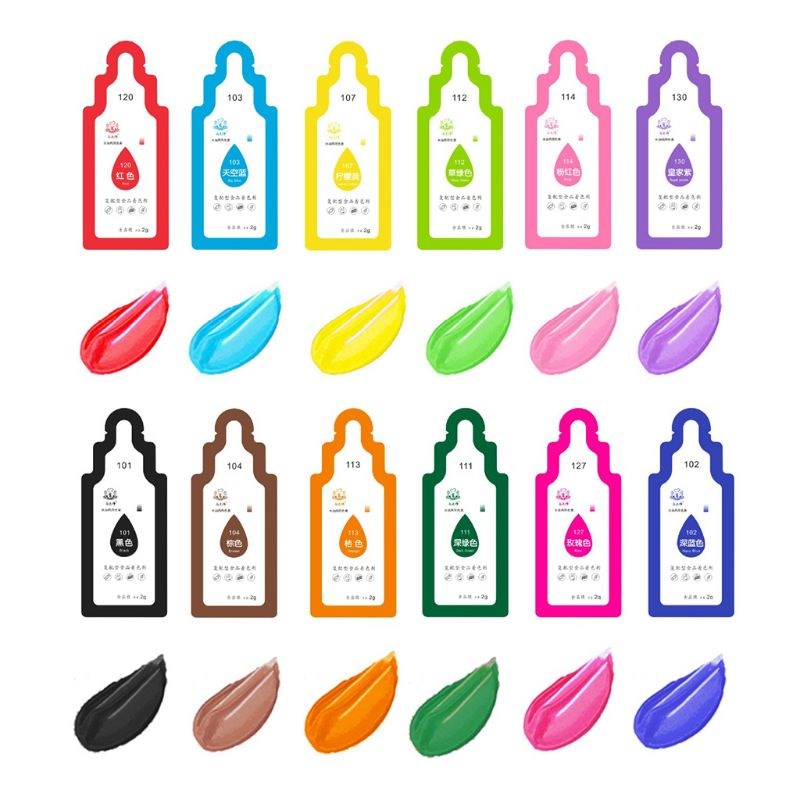 12Pcs Edible Food Pigment Coloring Fondant Cake Decorating H