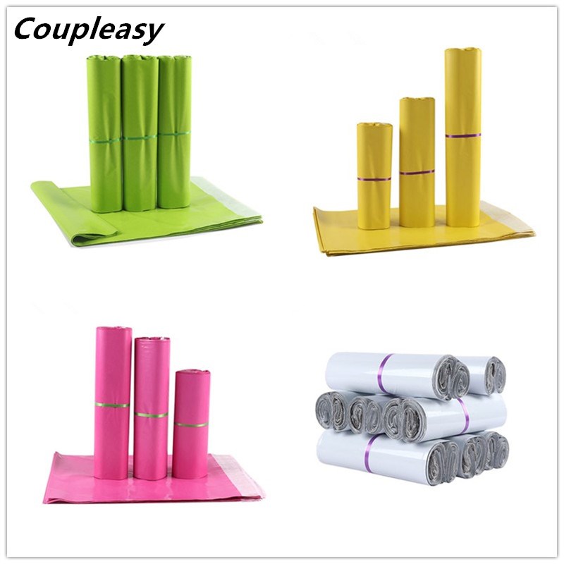 10Pcs 3 size Small Plastic Courier Bag Self Seal Adhesive Pl