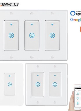 Smart WiFi Light Touch Wall Switch US Interruptor Wireless E