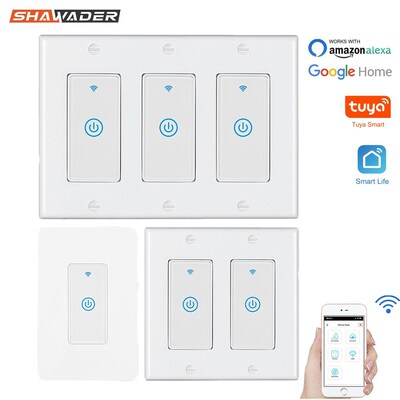 Smart WiFi Light Touch Wall Switch US Interruptor Wireless E