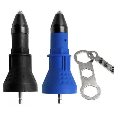 6pcs/set Electric Riveter Nut Riveting Tool Cordless Rivetin