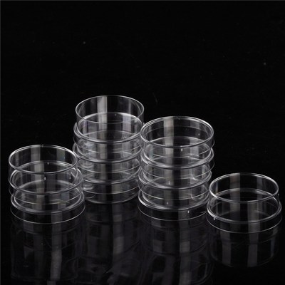 10pcs/lot Practical Sterile Petri Dishes with Lids for Lab P