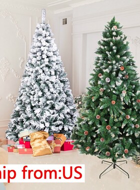 6ft/7ft Pvc Flocking Christmas ree Desktop Encryption Christ