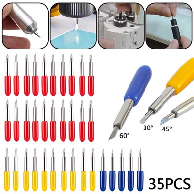 35 Pcs 30/45/60 Degree Roland Cricut Cutting Plotter Vinyl C