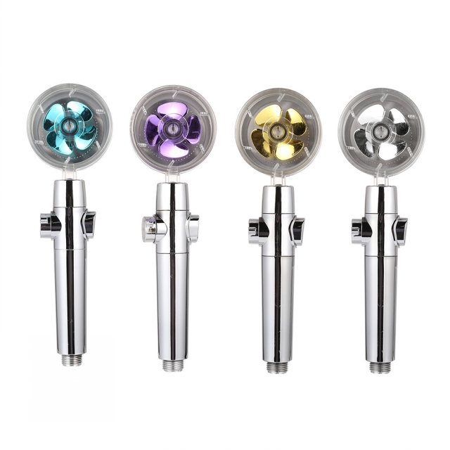 Multi-color Propeller Shower Head High Pressure Adjustment H
