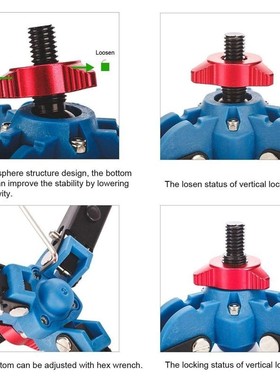 M1 3 Legs Feet Monopod Holder Support Stand Base 3/8 inch Ad