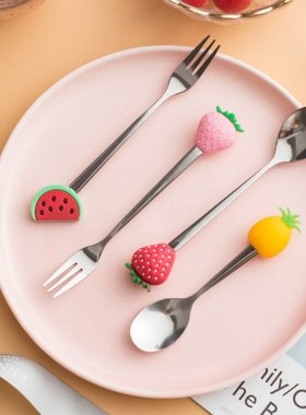 NEW Listing Individual Fruit Shape Kitchen Dessert Spoon For