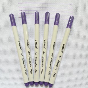 6 Pcs Purple Air Erasable Pen Fabric Paint Marker Chaco Ace