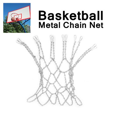 Basketball Metal Chain Net 12 Loops Standard Hoop Rim Rustpr