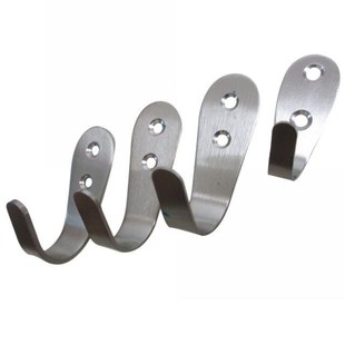 2pcs/Lot Door Hook Stainless Steel Kitchen Cabinet Clothes W
