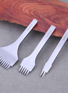 3pcs DIY Europe Oblique Flat Cut French Leather Punch Carvin