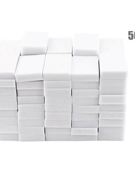50pc Sponge Eraser Kitchen Duster Wipes Home Clean Accessory