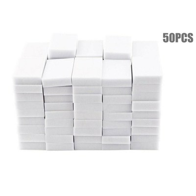 50pc Sponge Eraser Kitchen Duster Wipes Home Clean Accessory