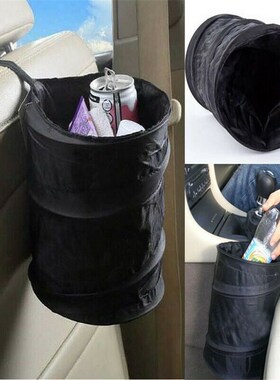 Collapsible Car Bin Water Resistant Black Litter Waste Rubbi