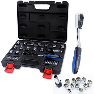 Tool Set Hand Tools For Car Repair Ratchet Spanner Wrench So