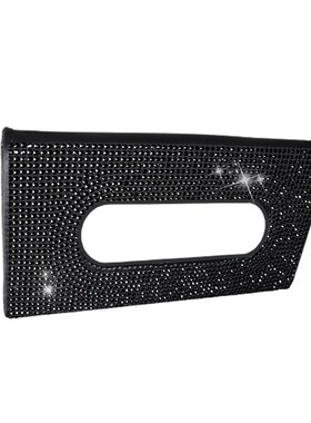 Sturdy Car Tissue Box Holder Creative Rhinestone Drawer Box