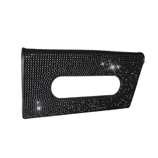 Sturdy Car Tissue Box Holder Creative Rhinestone Drawer Box
