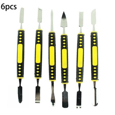 6 in 1 Mobile Phone Prying Opening Scraper Kit Dual Ends Met