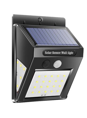 100LED Solar Light Outdoor Solar Lamp PIR Motion Sensor Wall