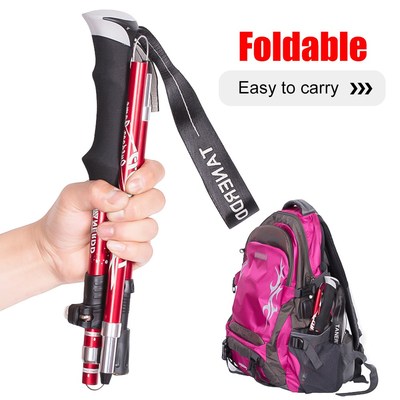 Walking Stick Outdoor Folding Trekking Nordic Hiking  Antish