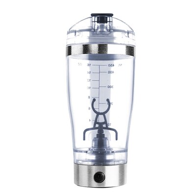 Electric Protein Shaker Bottle 450ML Portable Mixer Cup USB