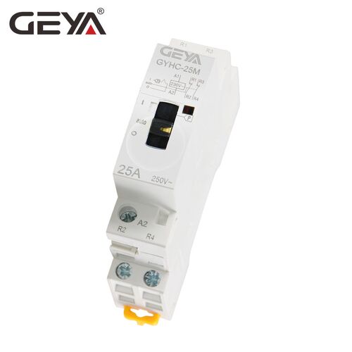 GYHC Modular Contactor 2P 16A 20A 25A 2NO or 2NC 220V Manual