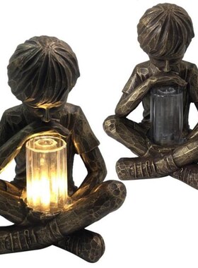 Glimpses Of God Light Boy Statue Easter Garden Decoration Re