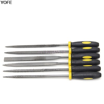 6Pcs 180mm Mini Metal Filing Rasp Needle File Wood Tools Han