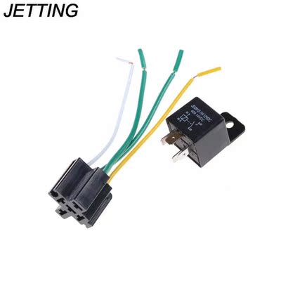 JETTING 1set Waterproof Automotive Relay 12v 4pin 40a Car Re