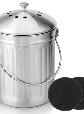 Compost Bin, Peel Bucket 适用于 Home Kitchen, Odorless Compo