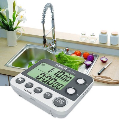 2 Group Timer Stopwatch Kitchen Cooking Timer Portable Digit