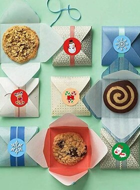 1 Roll Merry Christmas Thank You Sticker Envelope Package Se